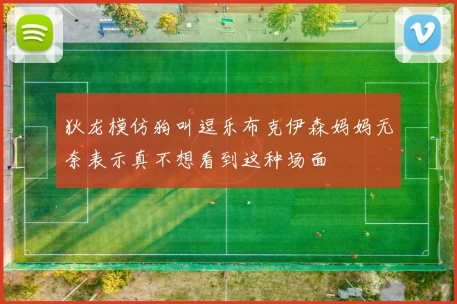 狄龙模仿狗叫逗乐布克伊森妈妈无奈表示真不想看到这种场面